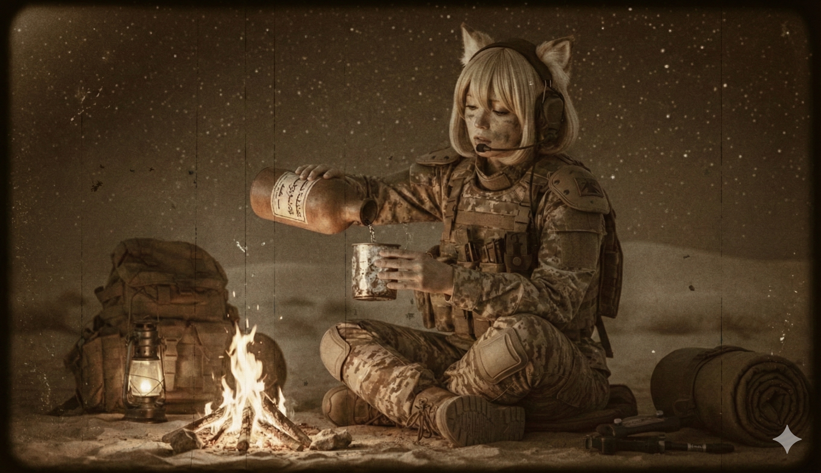 【狐狼のだれやめ】命の水 | の人気AIイラスト・グラビア