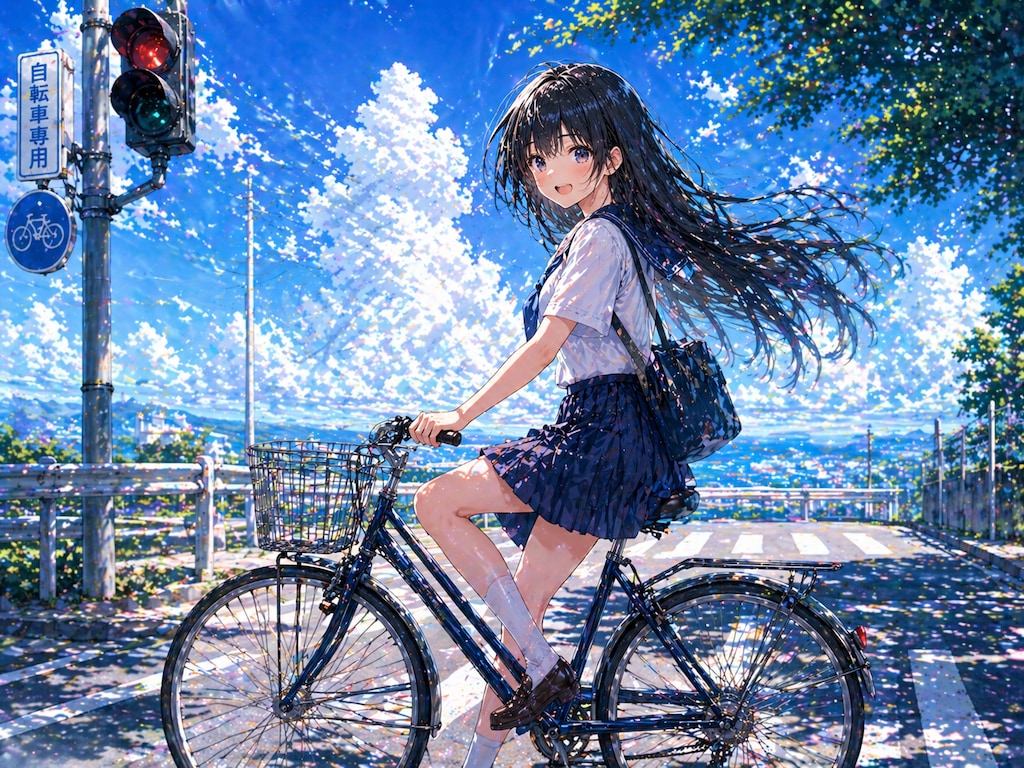 自転車にのって