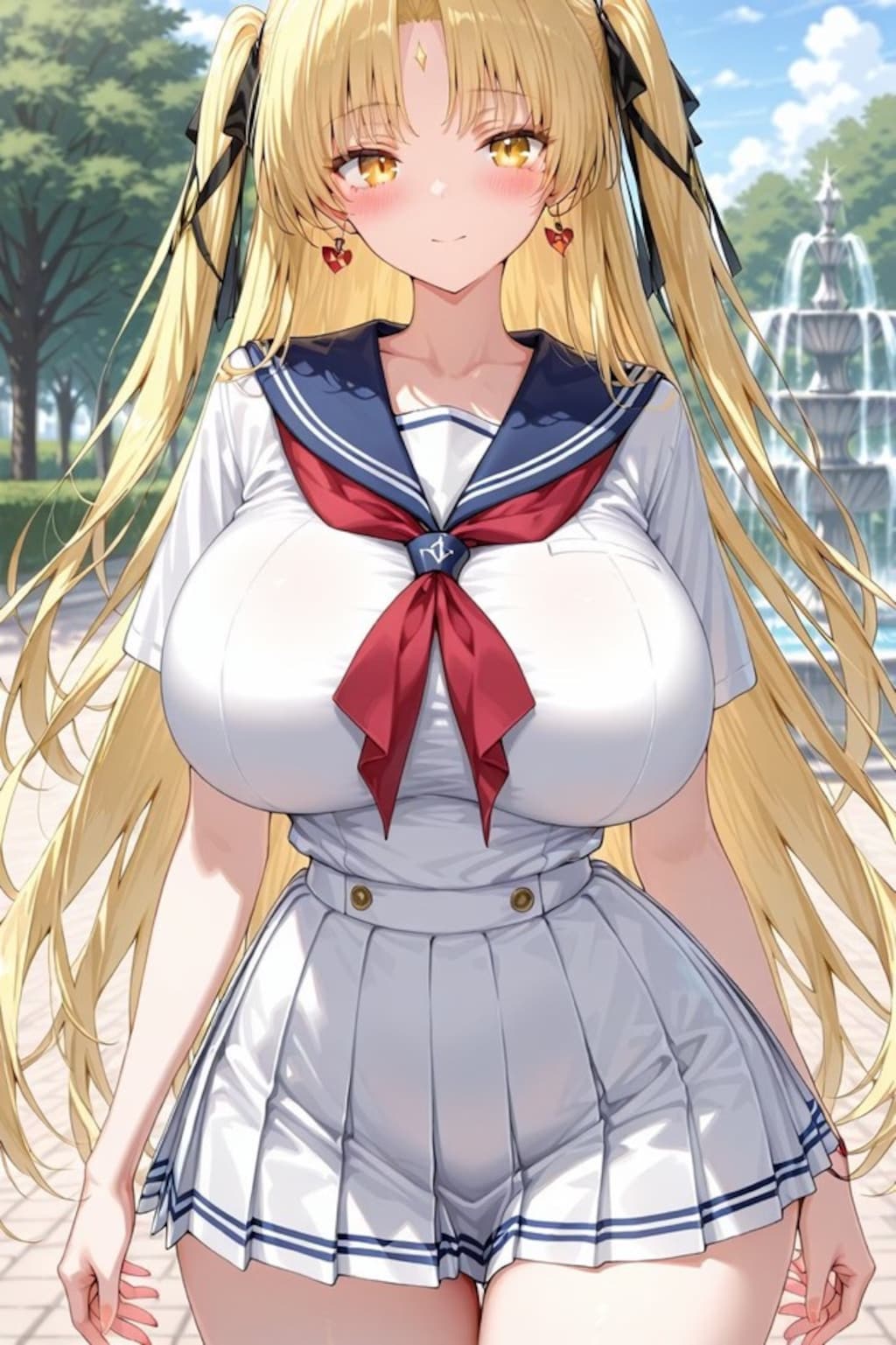 彩葉とセーラー服デート