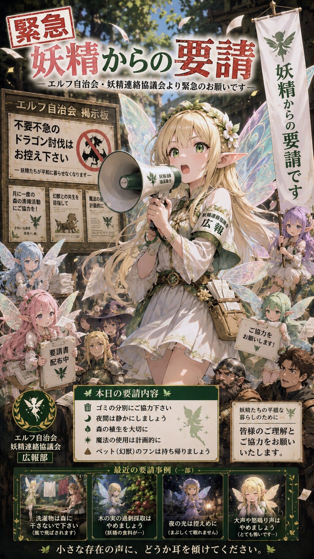 エルフ自治会からのお知らせ🧚