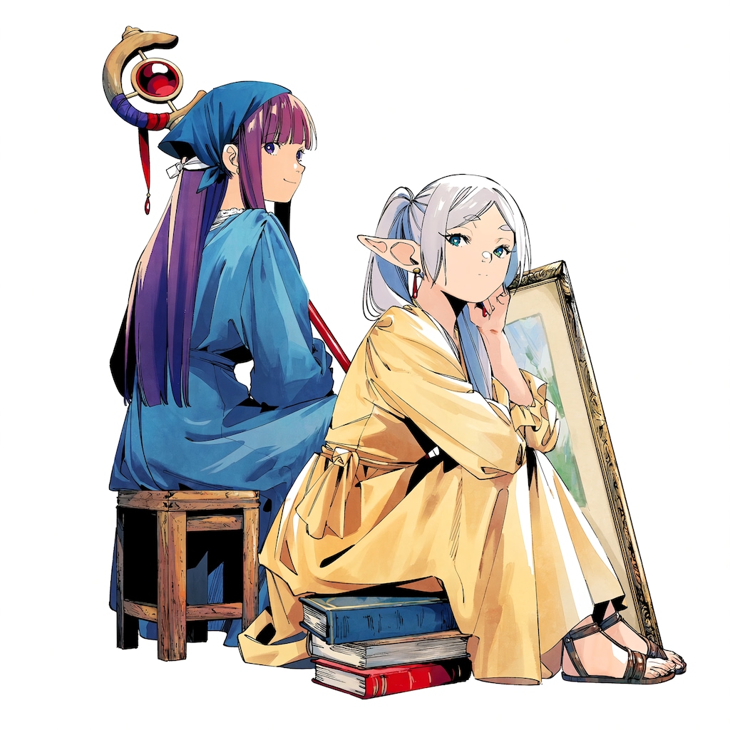フェルメールっぽいフリーレンとフェルン