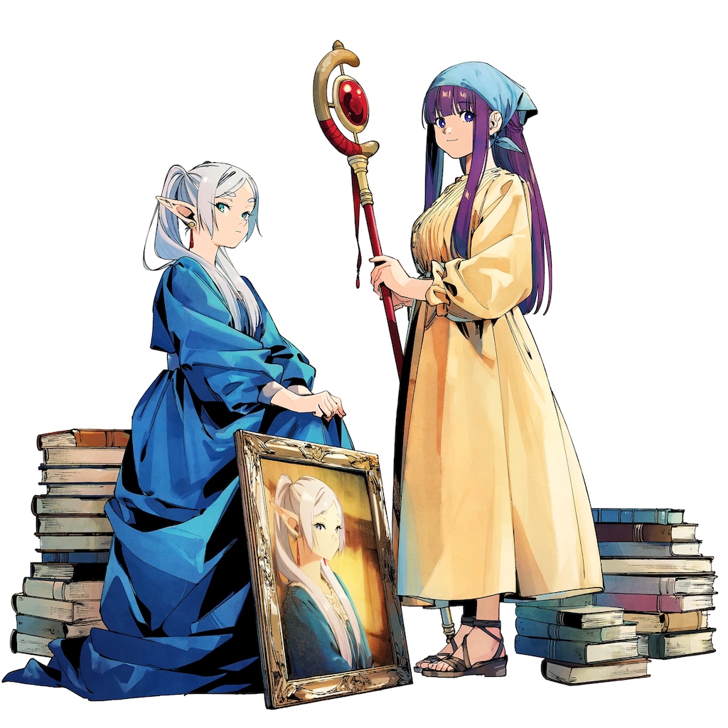 フェルメールっぽいフリーレンとフェルン