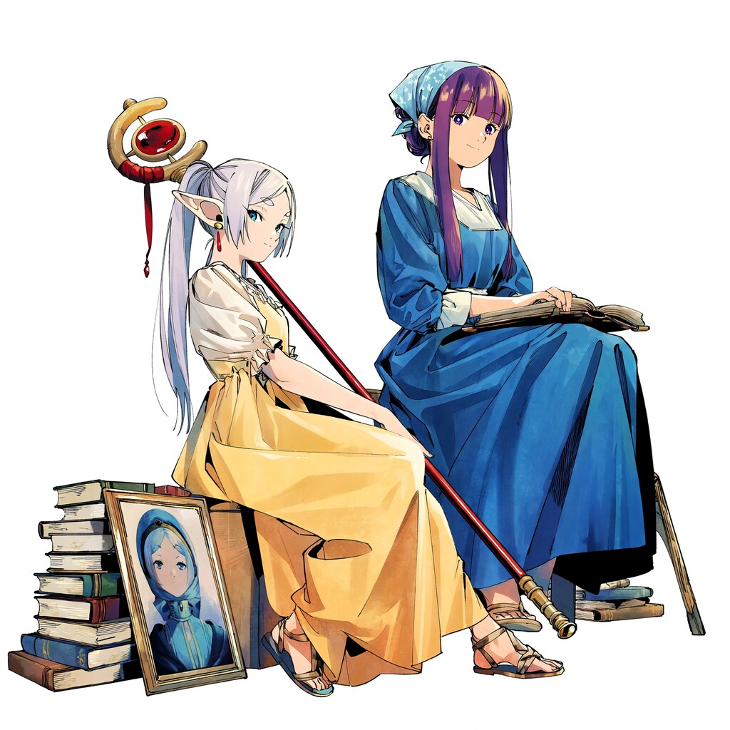 フェルメールっぽいフリーレンとフェルン