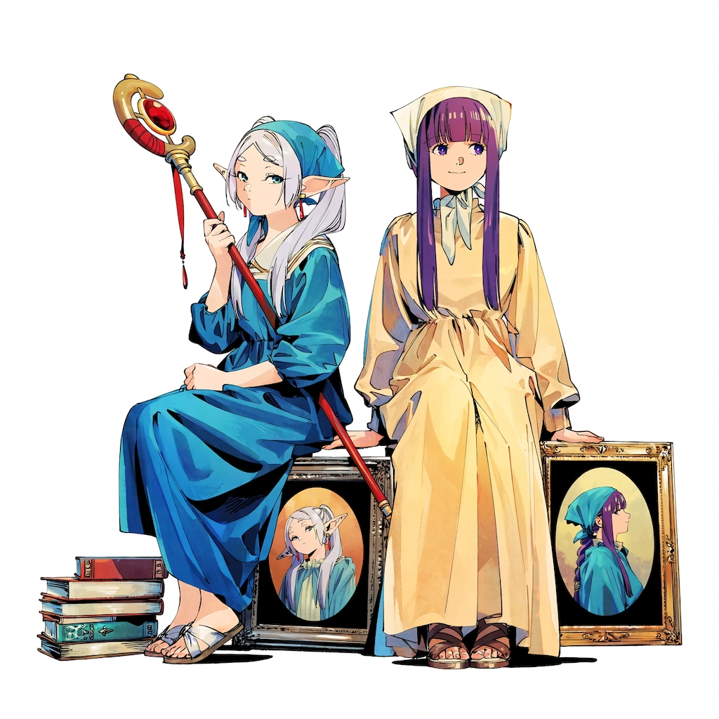 フェルメールっぽいフリーレンとフェルン