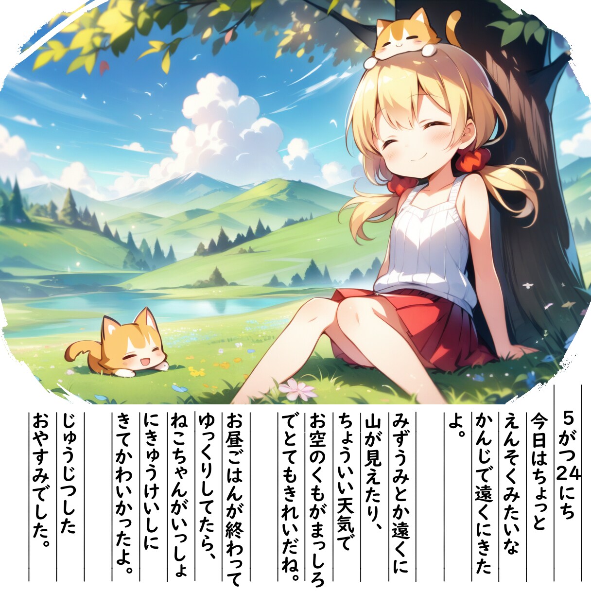 【絵日記】ぷちえんそくです | の人気AIイラスト・グラビア