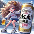 スケートをするビール缶と小さな女の子 2枚目