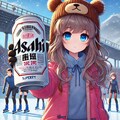スケートをするビール缶と小さな女の子 8枚目