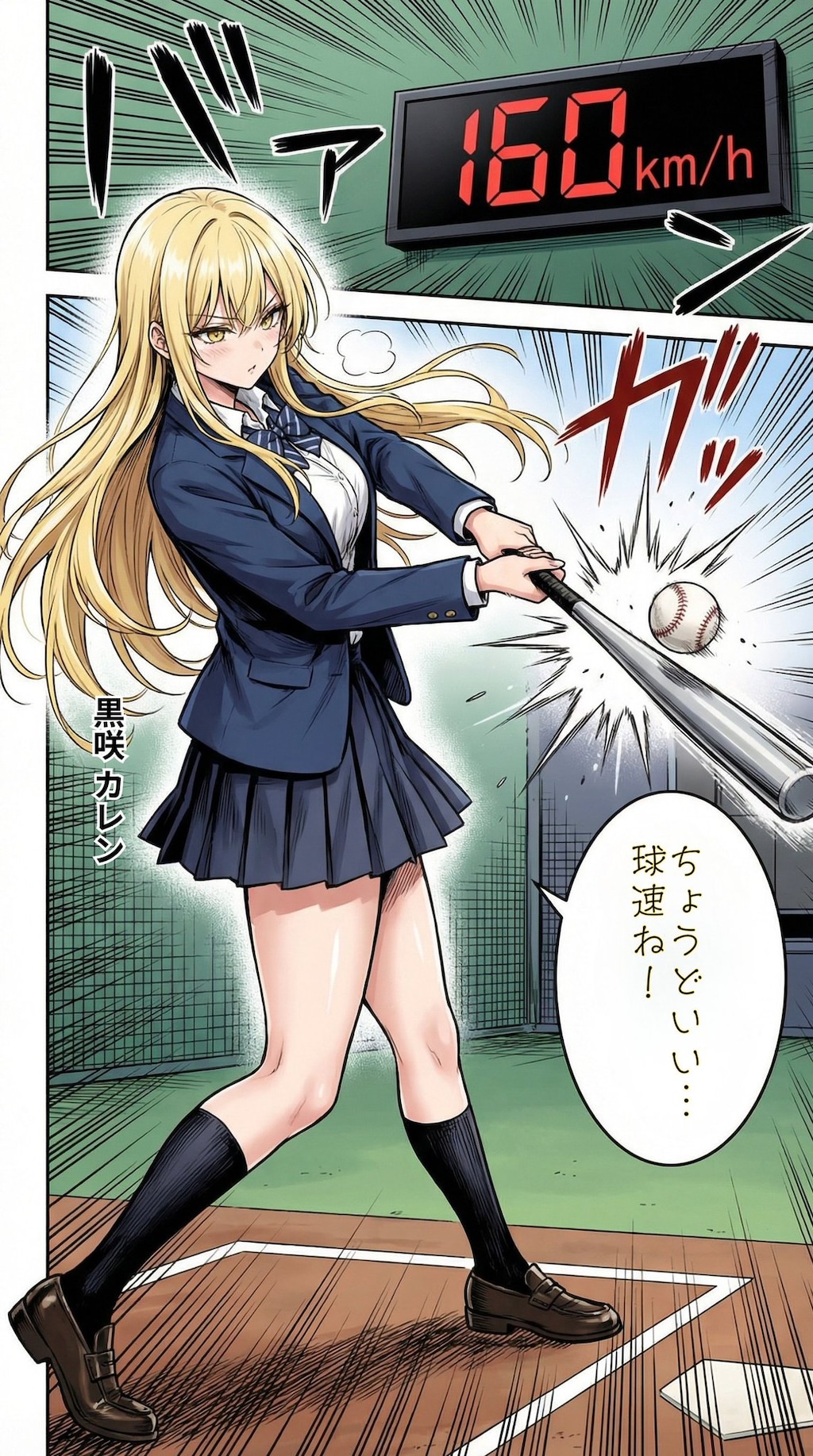 バッティングセンターに行く一軍ギャルズ