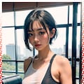 巨乳体操服　big breast gym clothes 5枚目