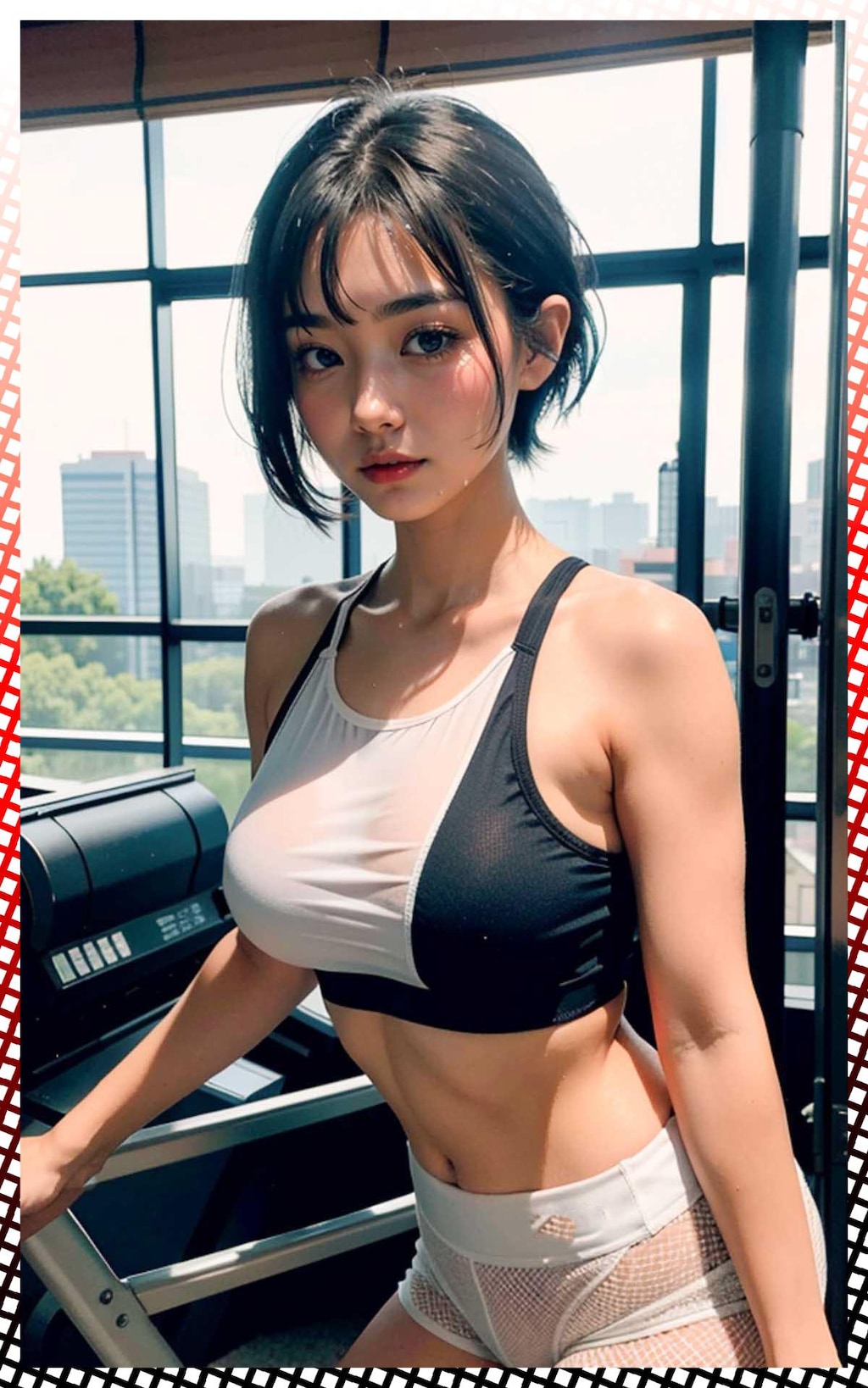巨乳体操服　big breast gym clothes