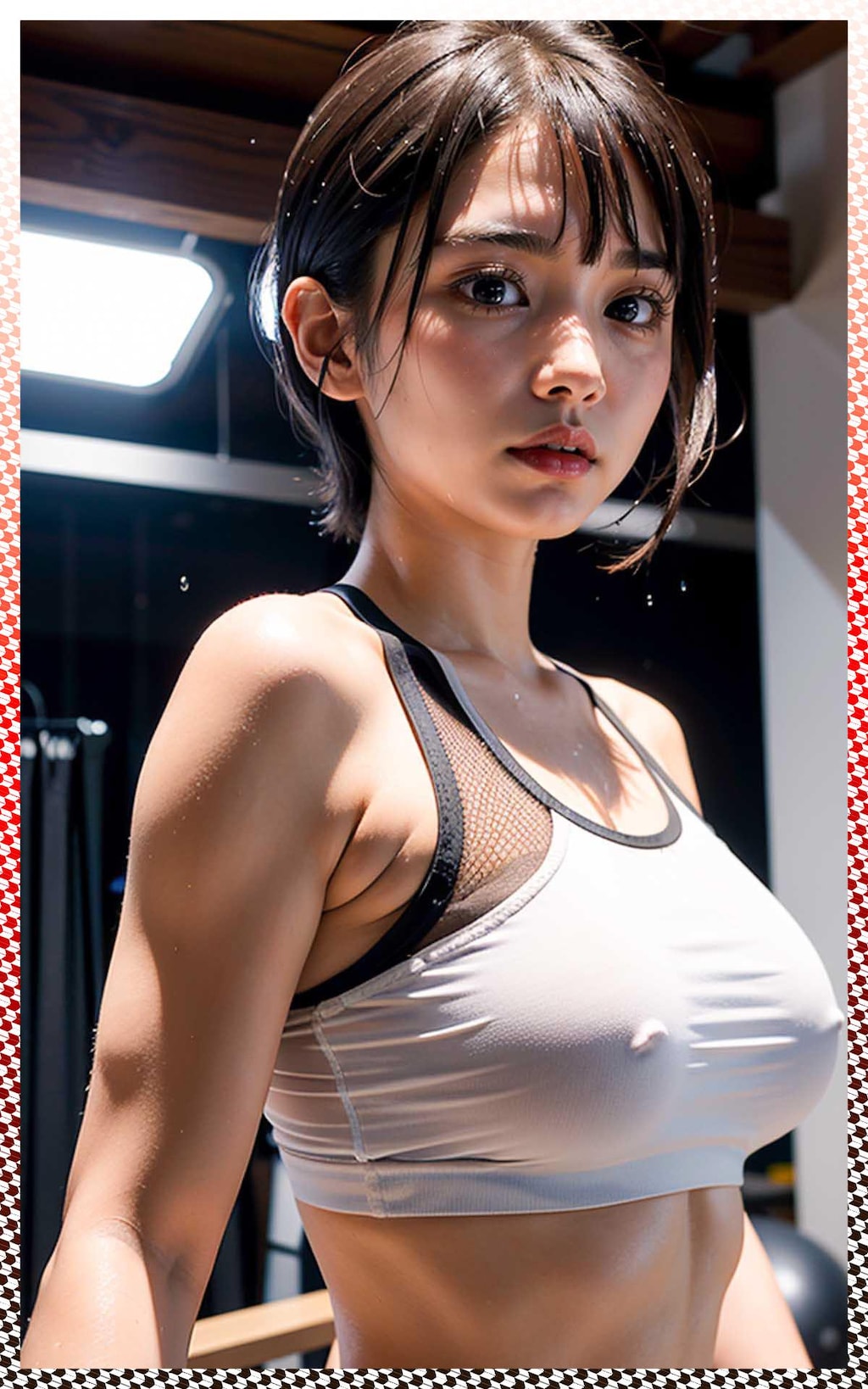 巨乳体操服　big breast gym clothes