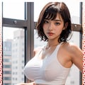 巨乳体操服　big breast gym clothes 4枚目