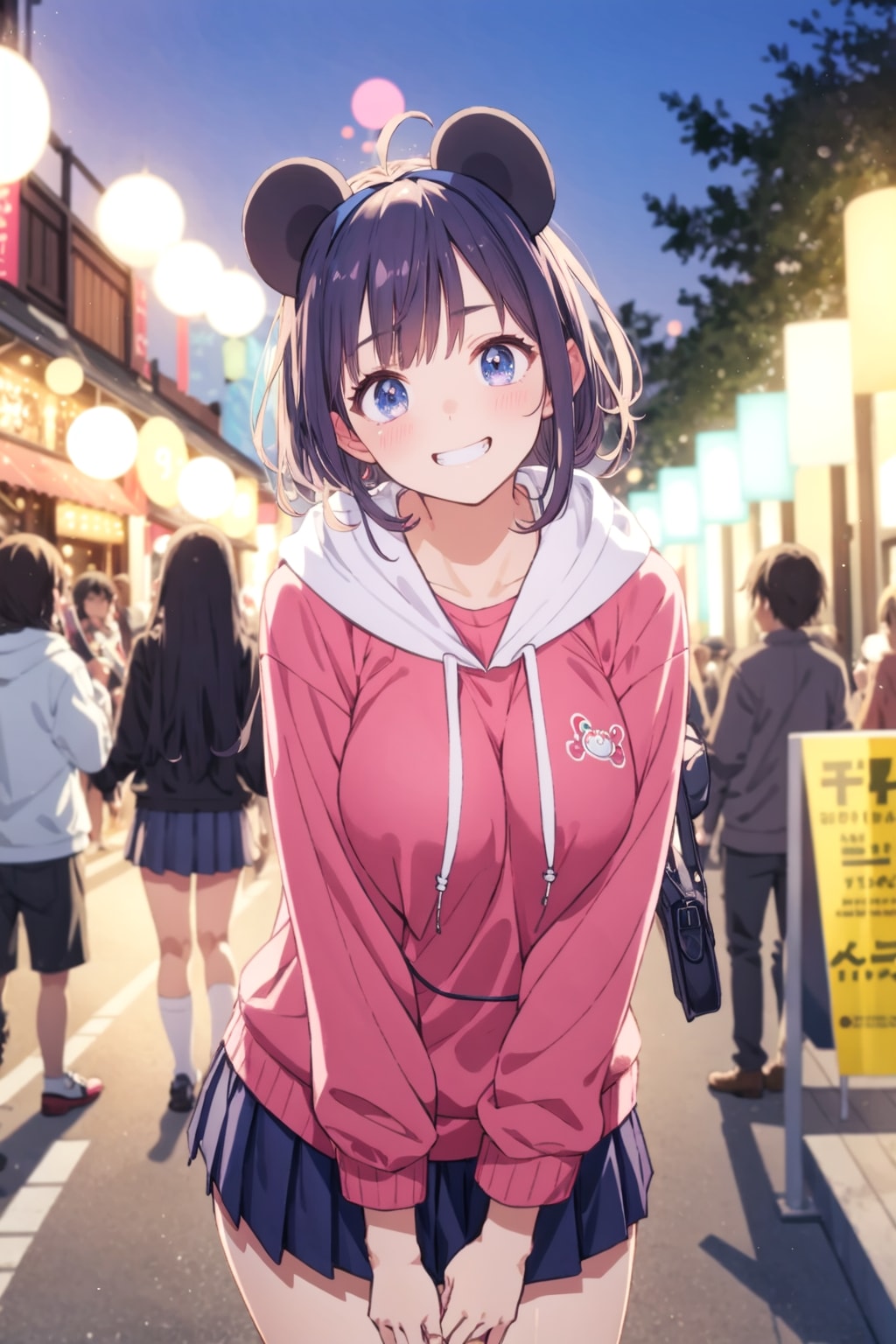 耳付きでお祭りデート！