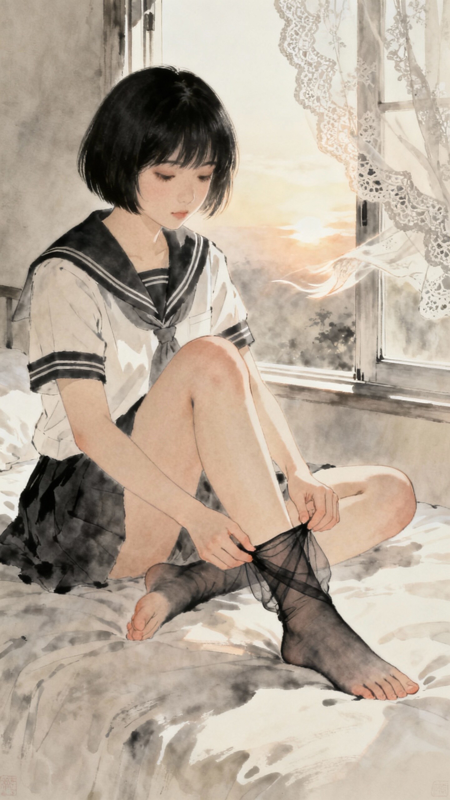 連休明けの朝 | の人気AIイラスト・グラビア