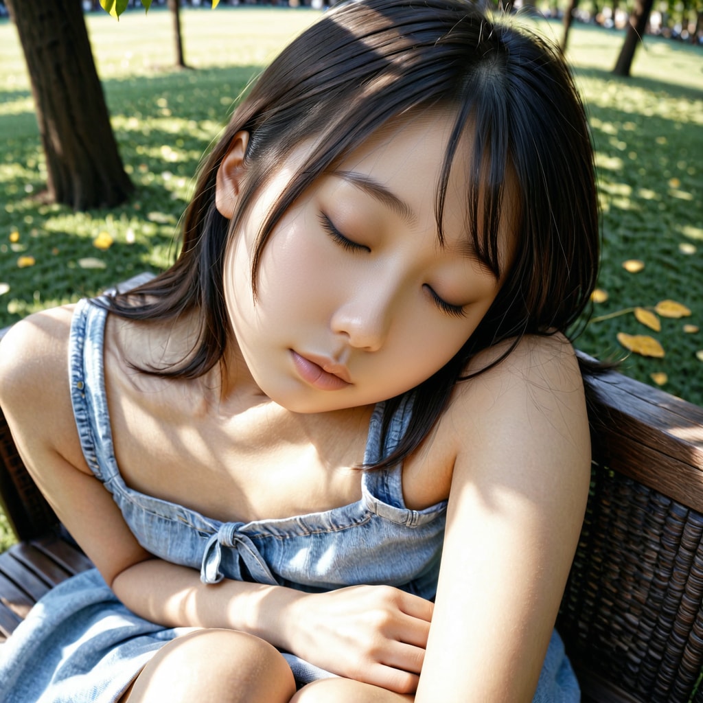 春のぽかぽか陽気で居眠り