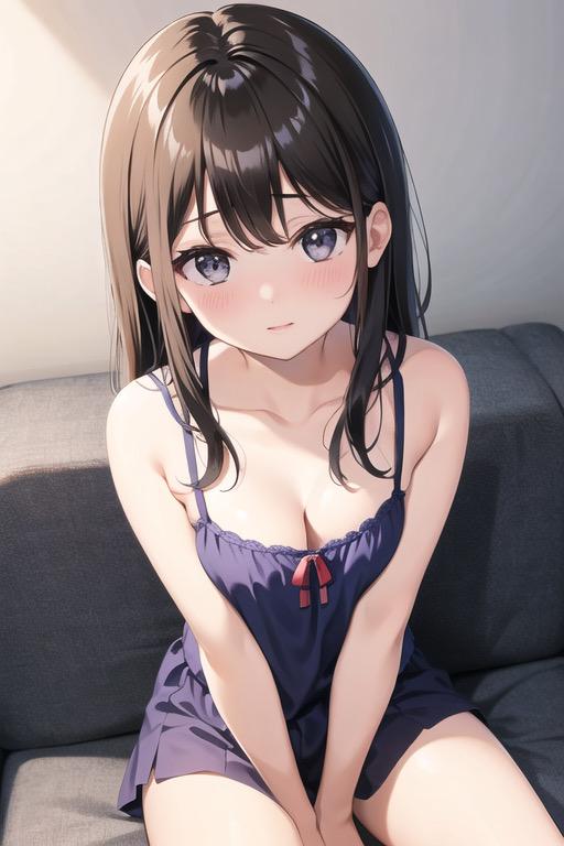 胸元を強調させてみた