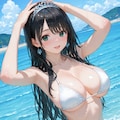 [R-15連動]南国の島にお忍びで旅行に来た姫様、遊び疲れたのでボディガード役の執事にマッサージを頼んだらお年頃の姫様の身体は敏感に反応してしまい主従関係を超えたイケない情事に…　その1 2枚目