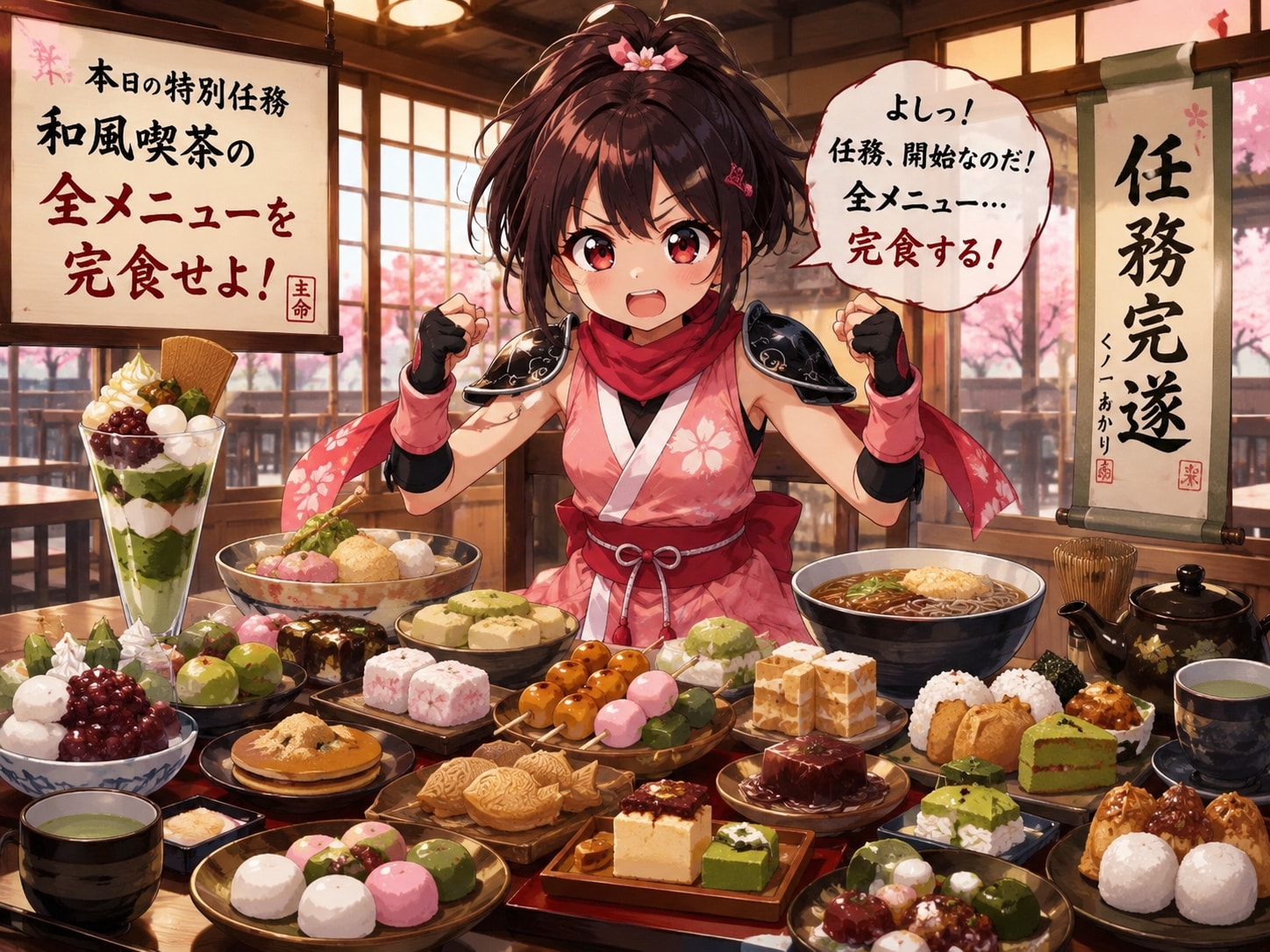 全メニュー完食せよ