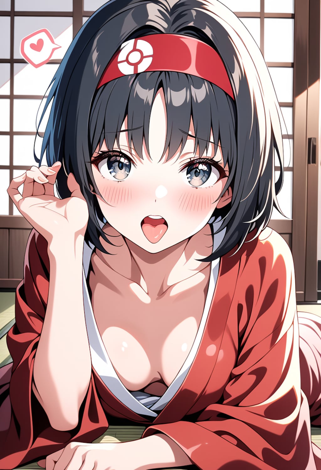 はだけた着物　0309