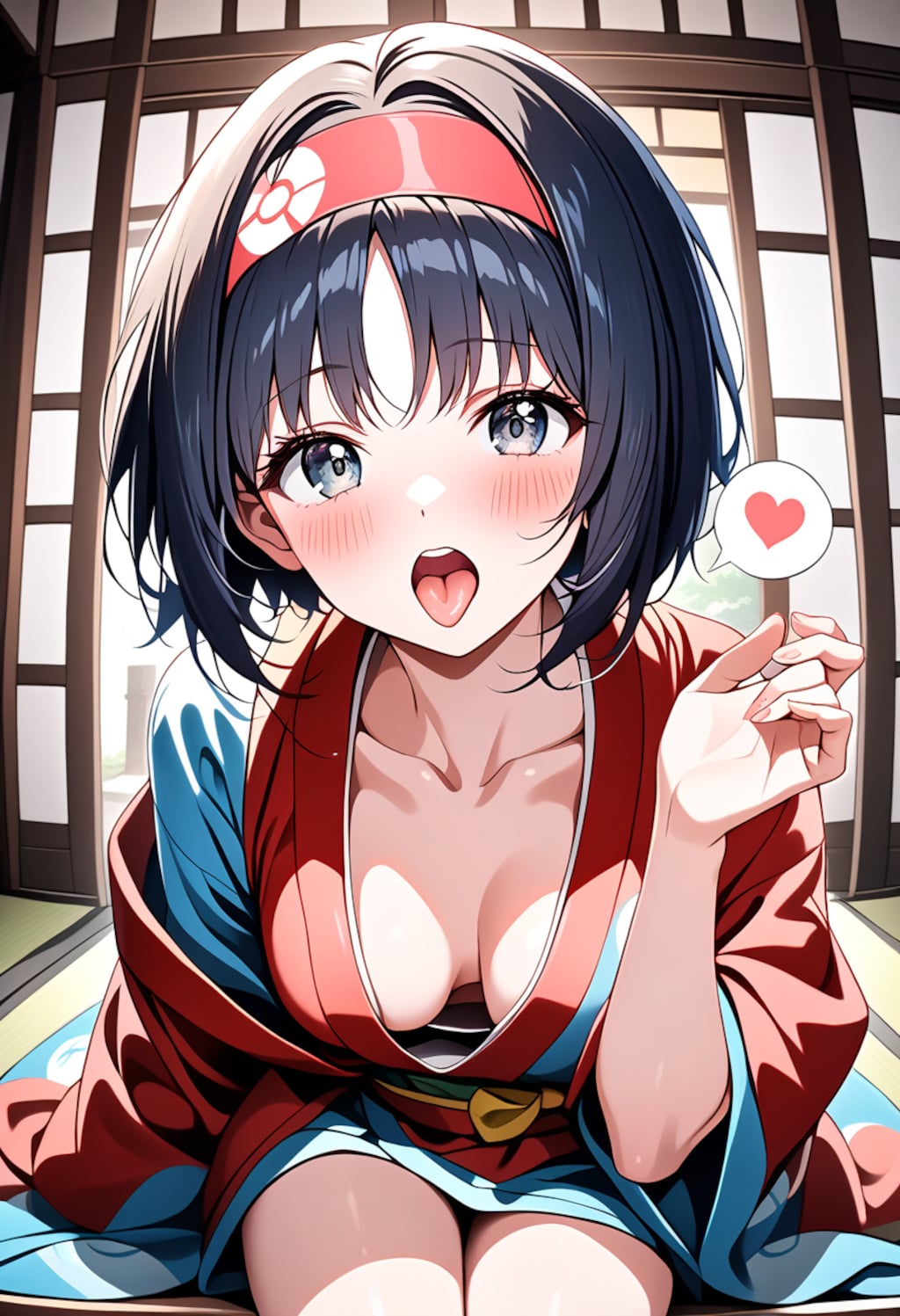 はだけた着物　0309