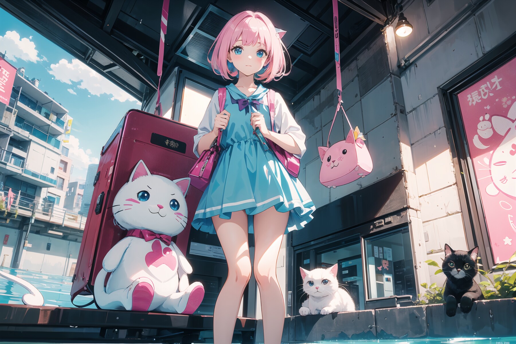 猫と少女 : 2023.08.02