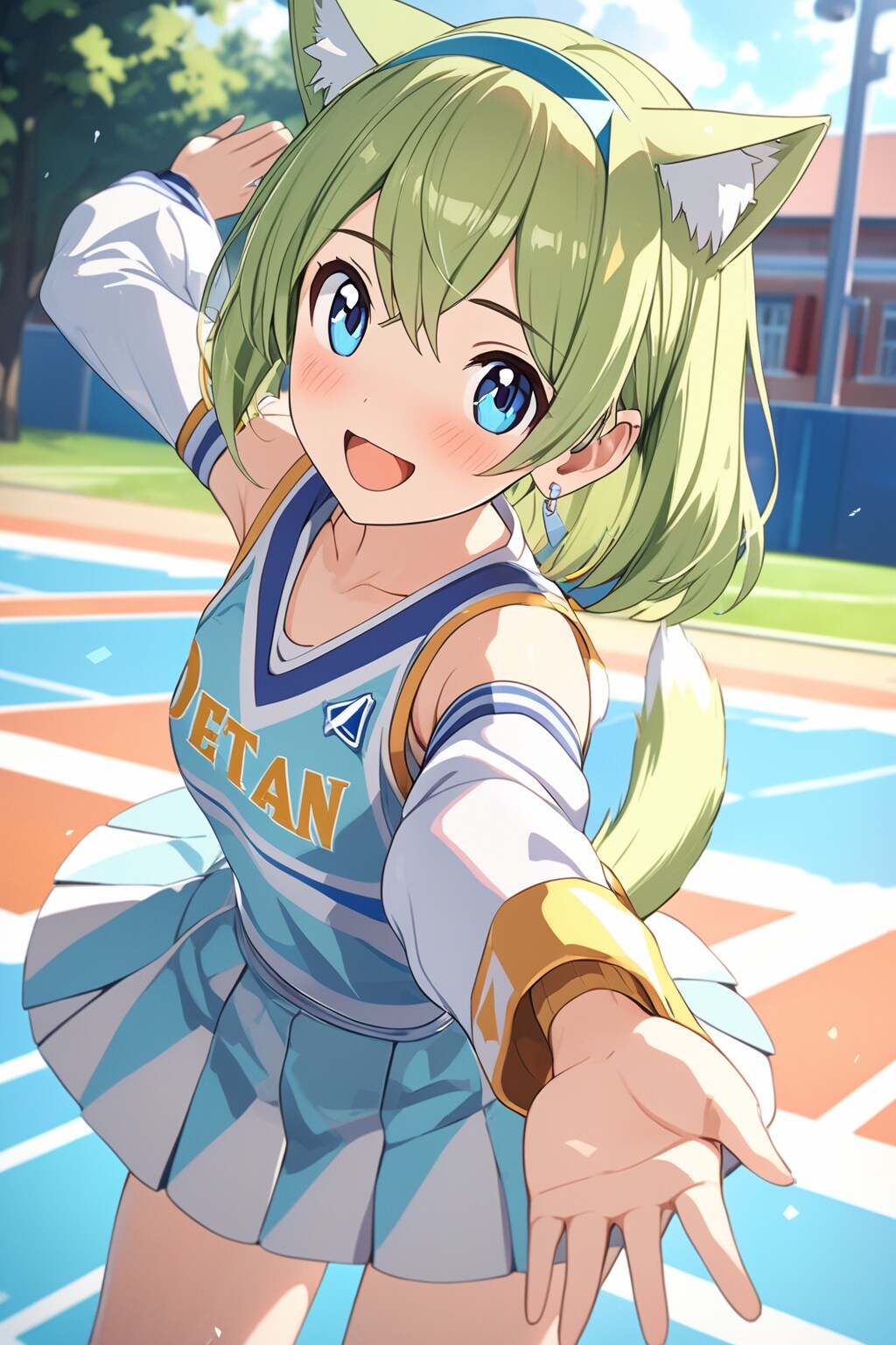 入学生を応援するデルタもん