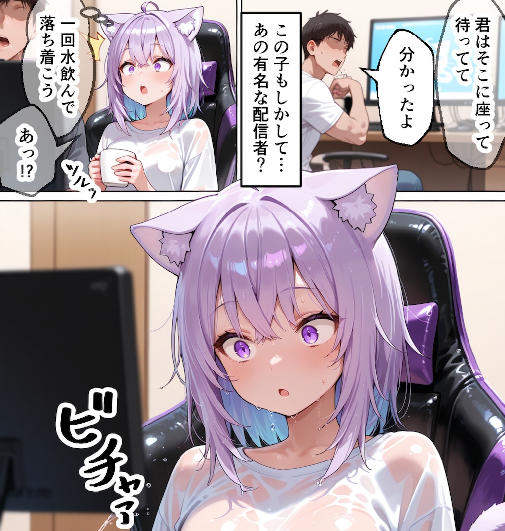 猫又おかゆ#3 男の人がいるのに...!!