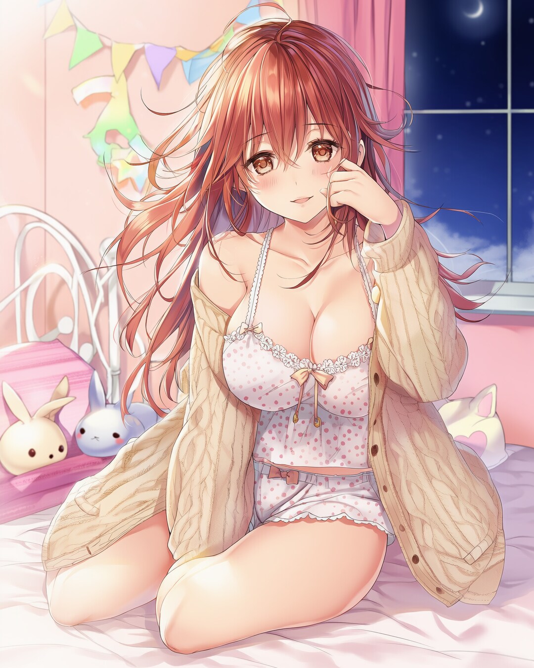 🎀ドットふわふわでおやすみノノカ♡