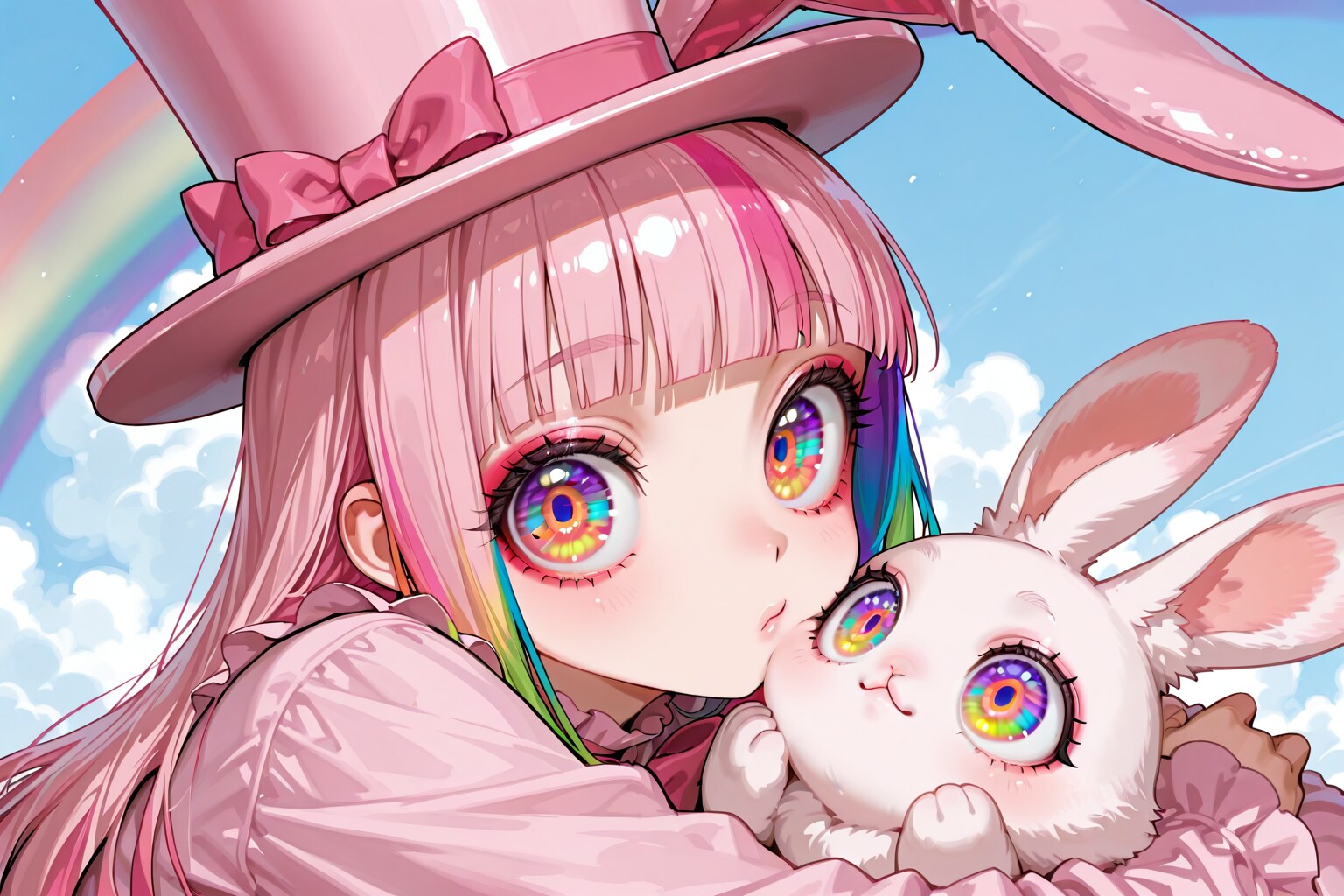 マイちゃんとウサギ | の人気AIイラスト・グラビア