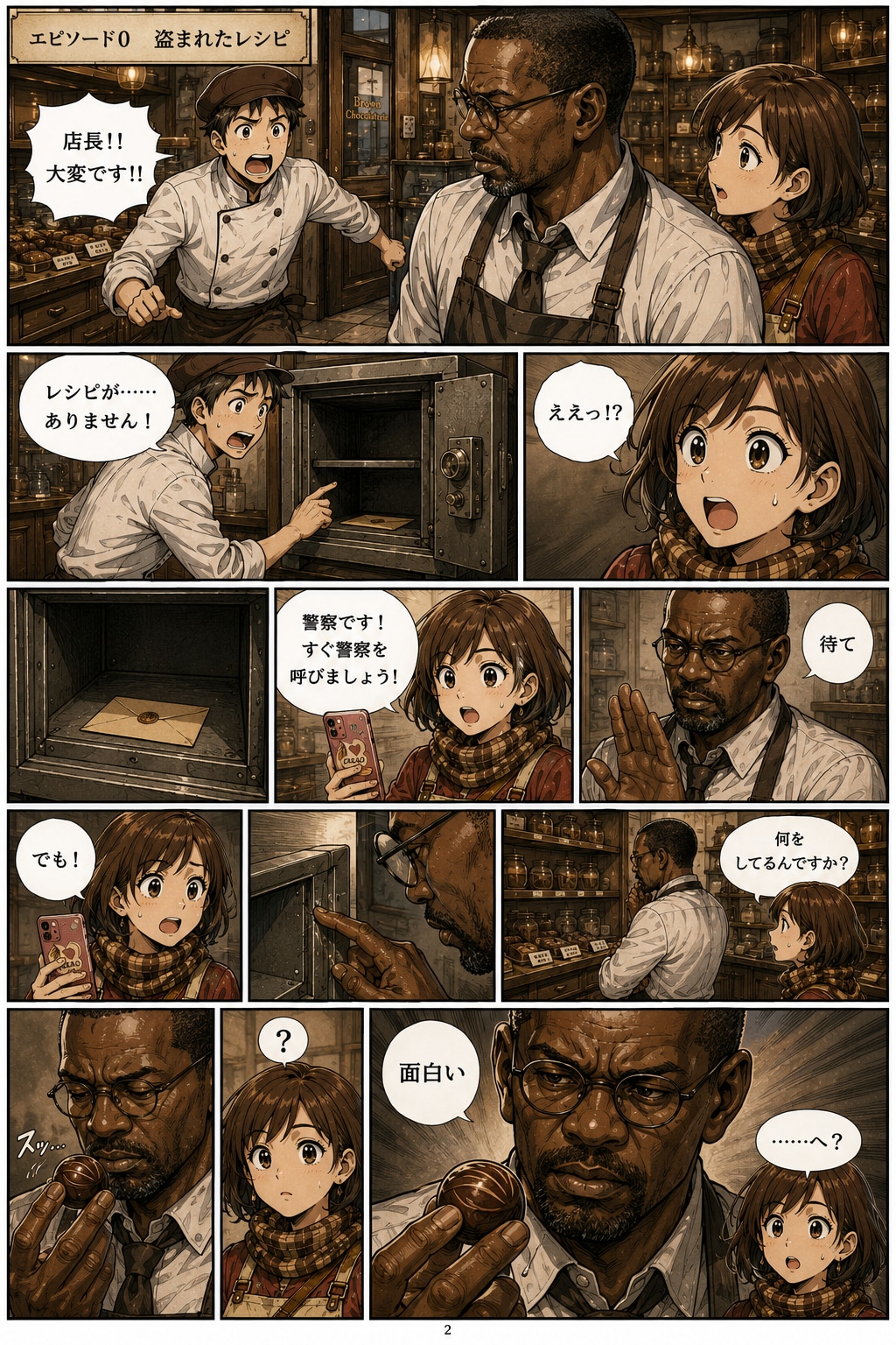 「盗まれたレシピ」（チョコレート探偵エピソード０）