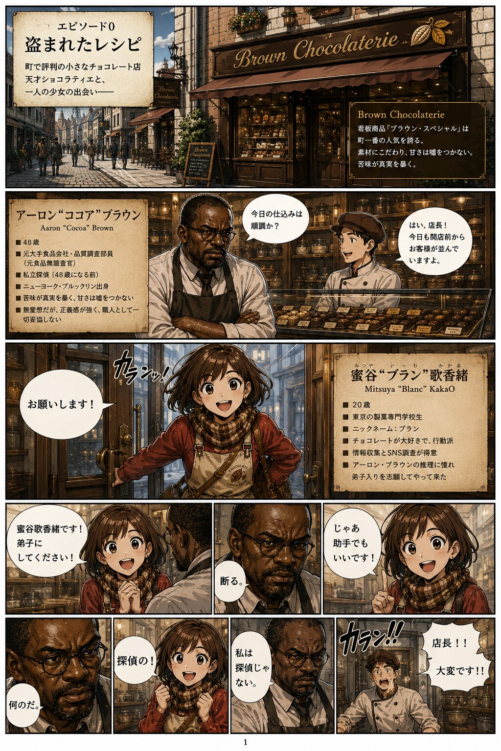 「盗まれたレシピ」（チョコレート探偵エピソード０）
