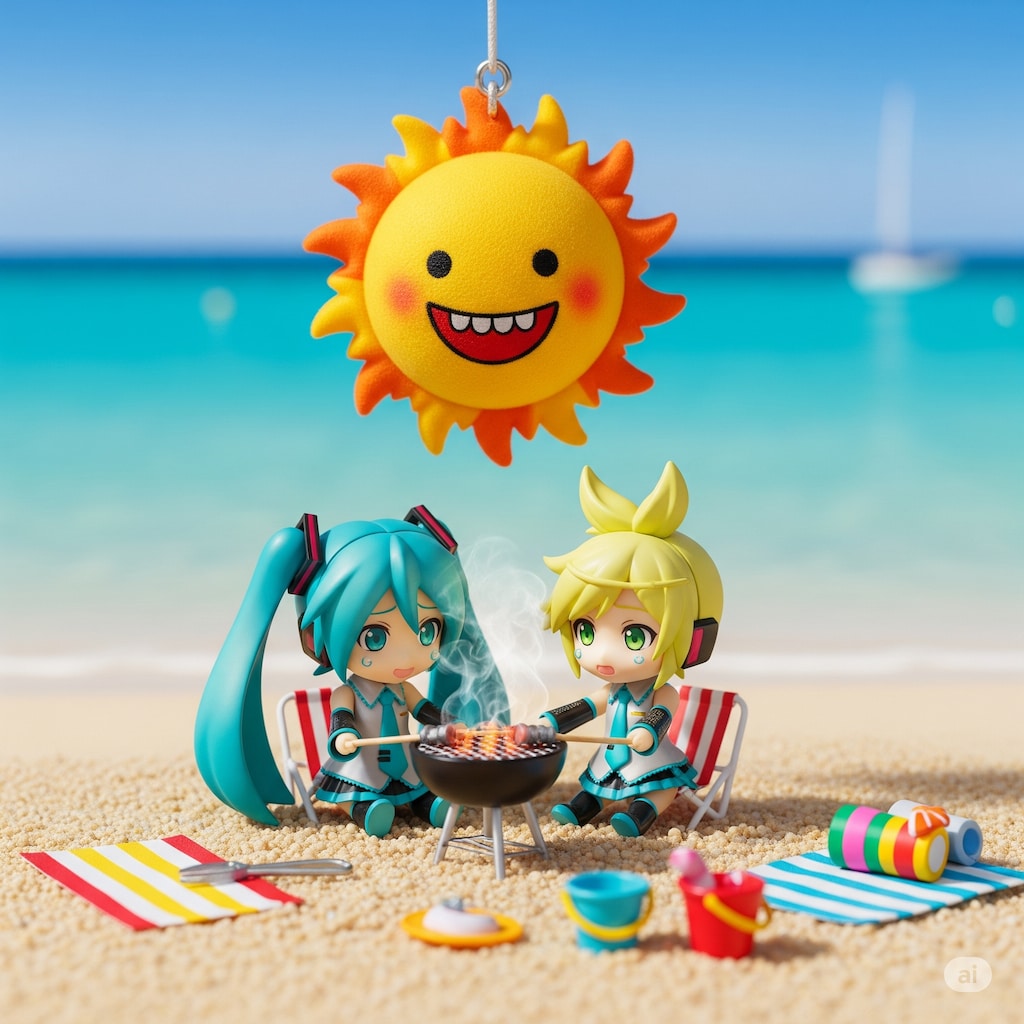 ミクちゃん夏の海