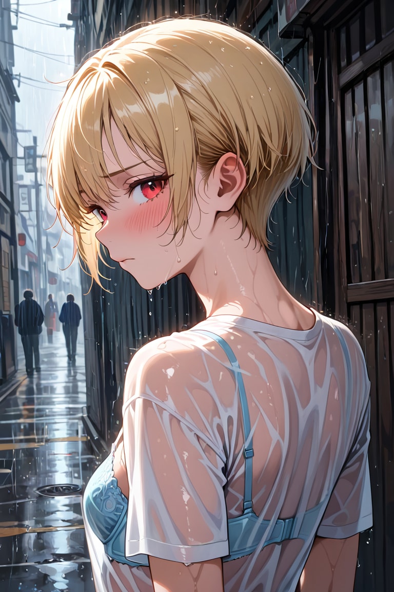 背面透けブラ