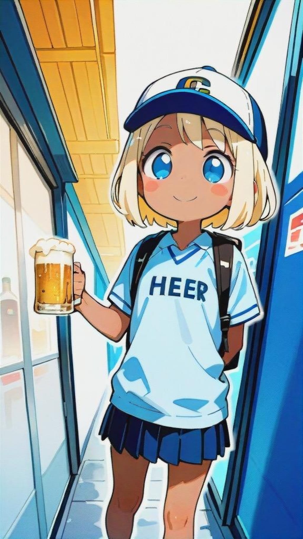 ビールの売り子