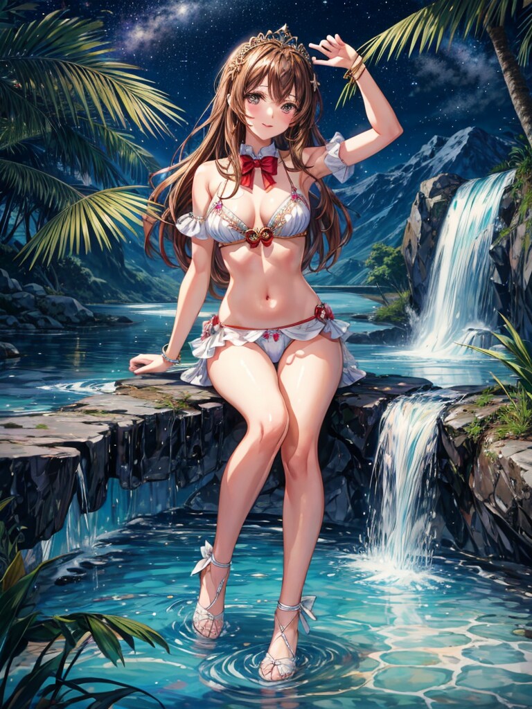 幻想的な湖