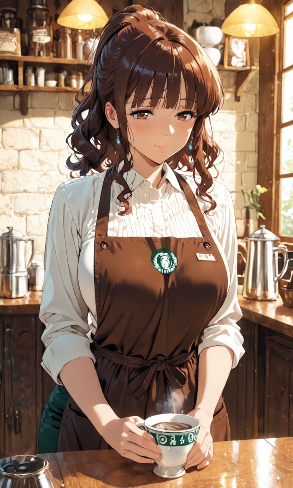 喫茶店のお姉さん