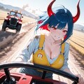 魔女君、トラクターにハマる 2枚目