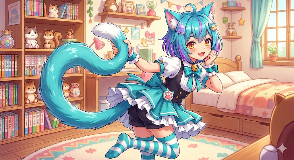 ミケちゃんお気に入りの尻尾