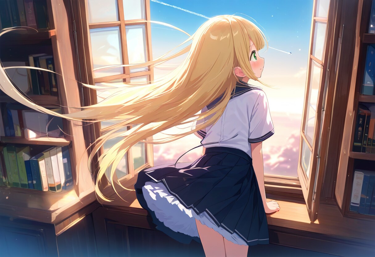 空を見ていた午後 | の人気AIイラスト・グラビア