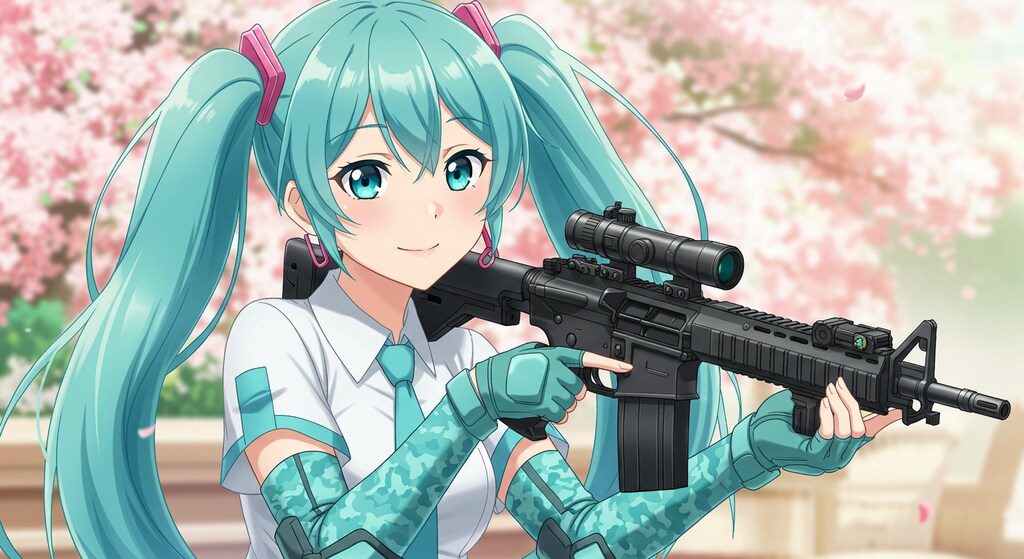 初音ミクと機関銃　　リメイク版