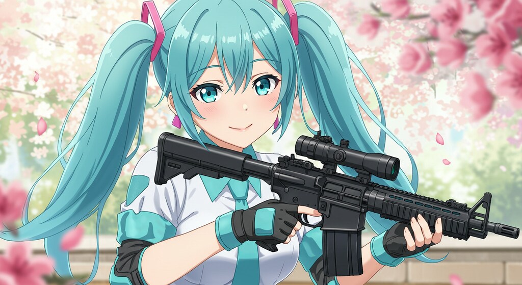 初音ミクと機関銃　　リメイク版