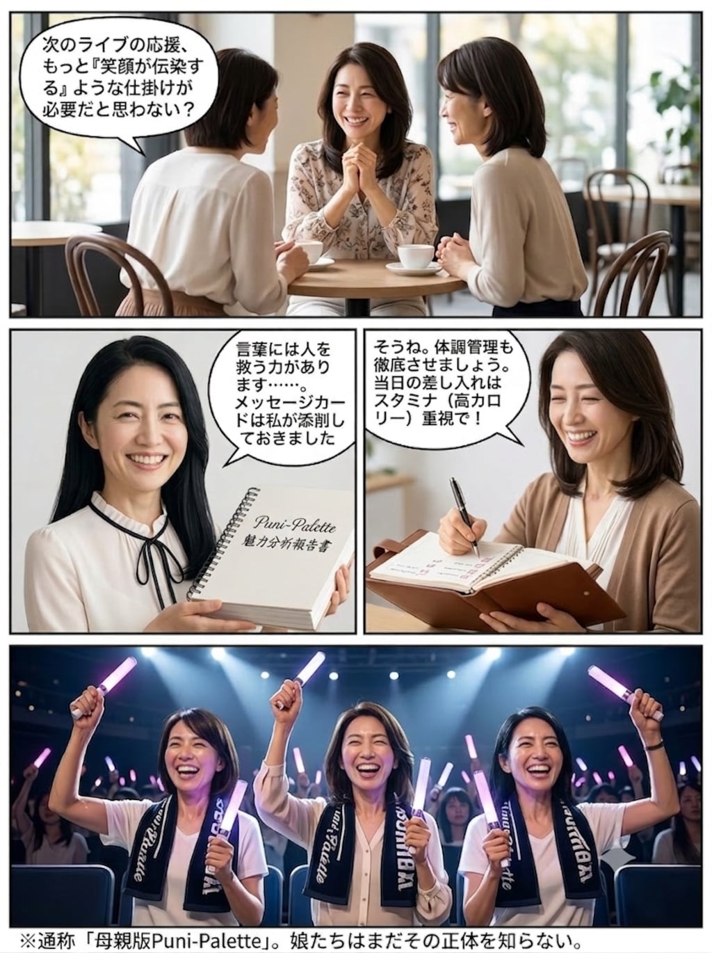 マンガなPuni-Paletteの３人の母親