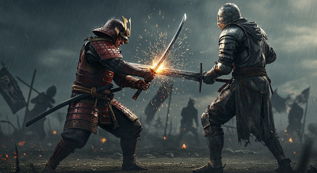 武士 vs 騎士