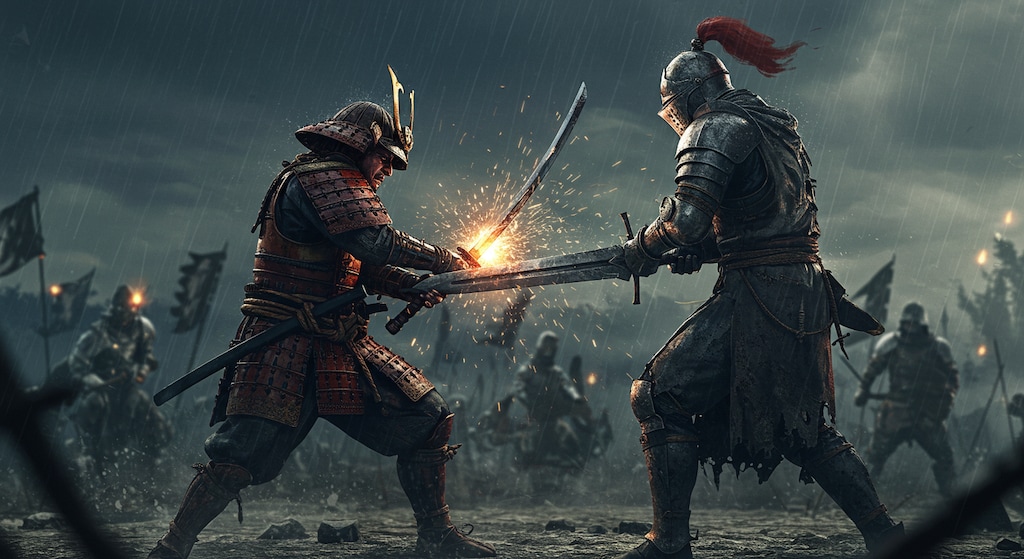 武士 vs 騎士