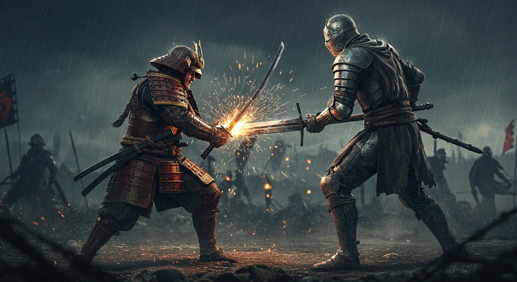 武士 vs 騎士