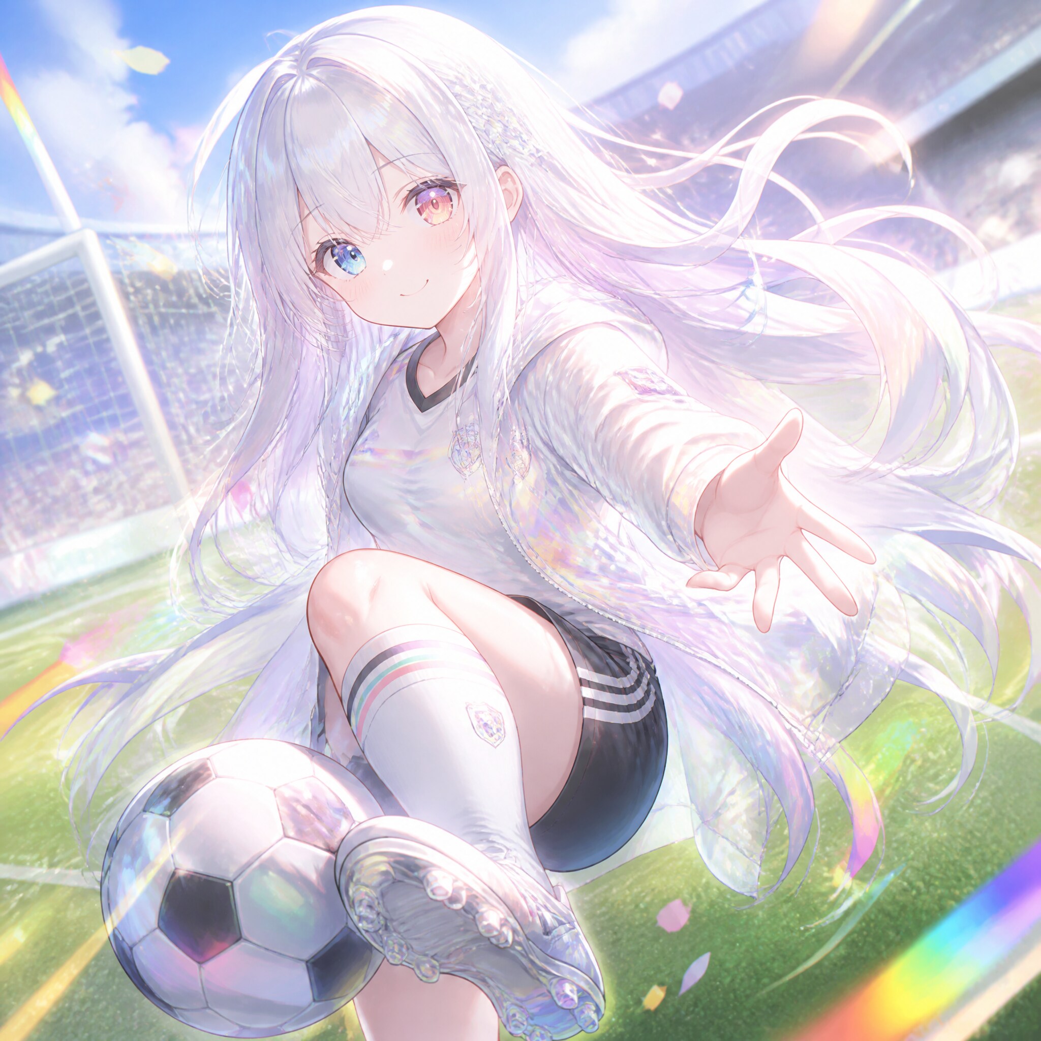 サッカー（３）虹宮あかり　GPTimages2.0