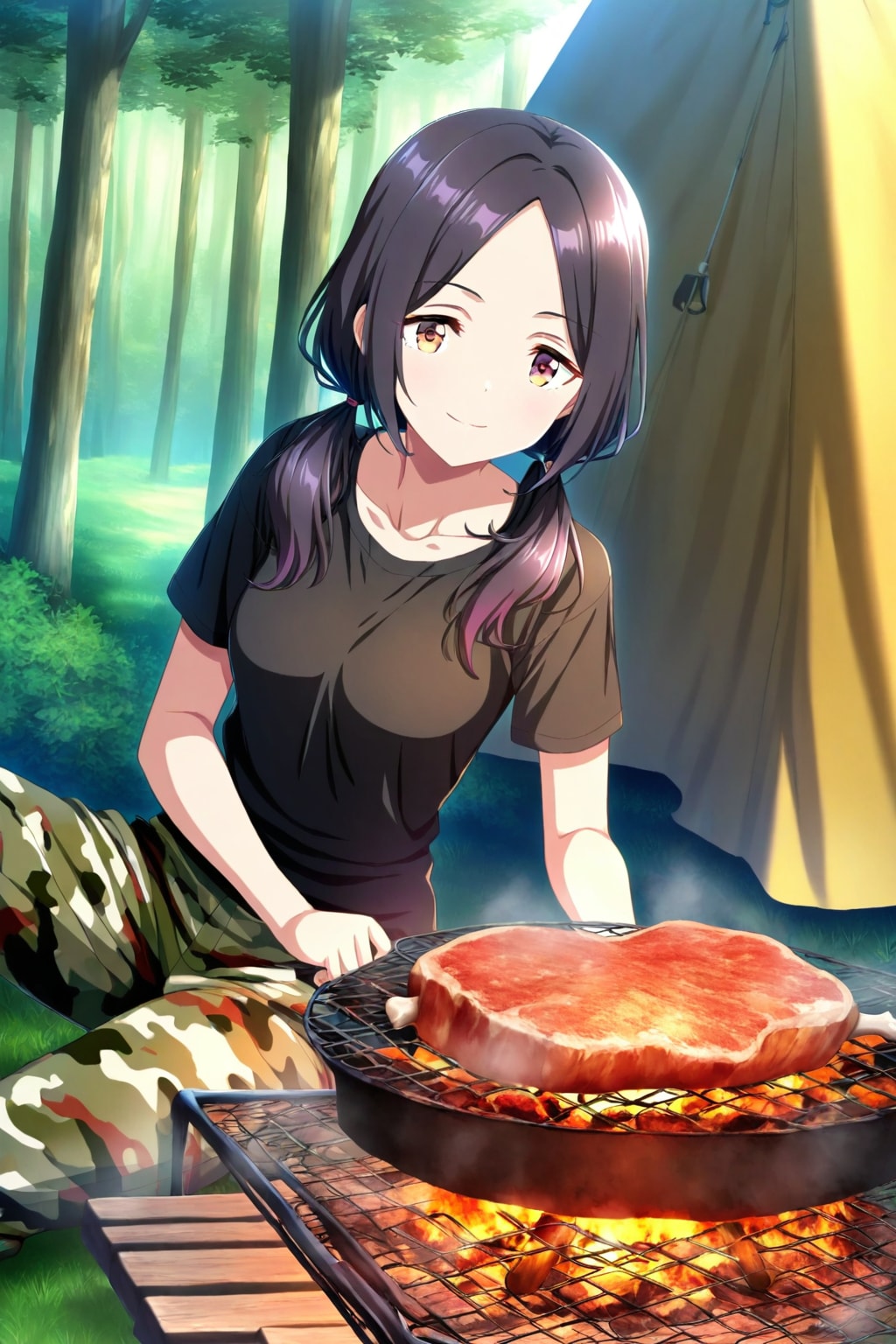 【うちの子】恋偈ちゃんキャンプする