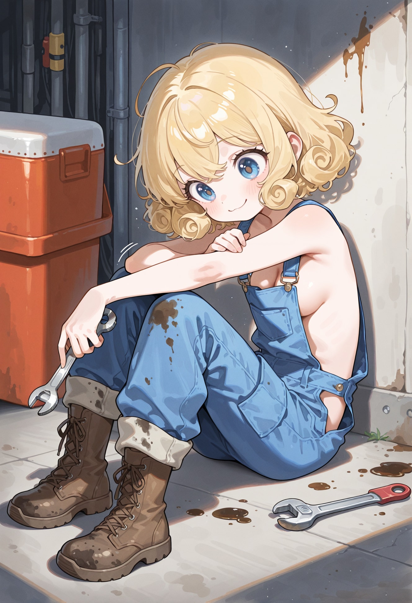 メカニックの少女