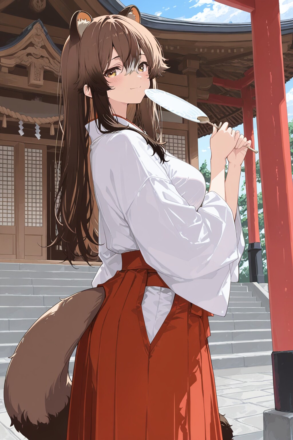タヌキ巫女