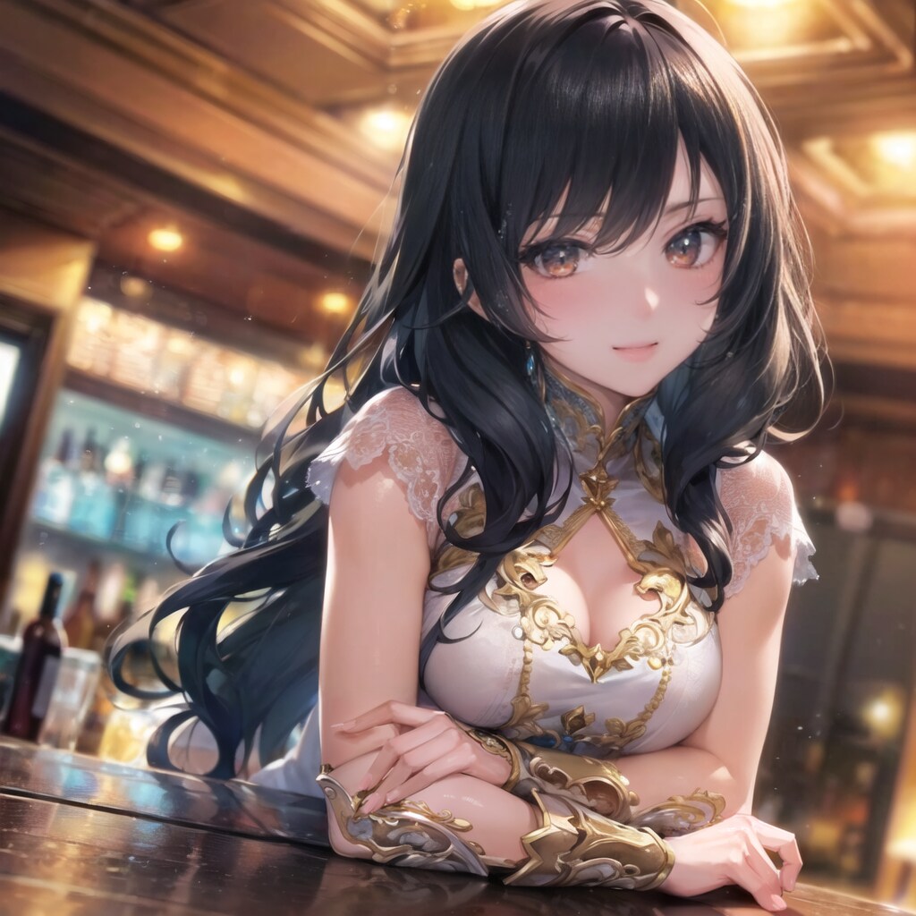 バーで見かけた美人さん